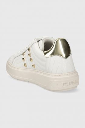 Love Moschino sneakers culoarea alb JA15214G1IIE210A