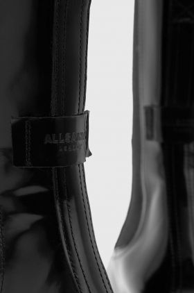 AllSaints cizme de piele Lottie femei, culoarea negru, cu toc drept, WF547Z
