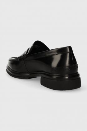 Aldo mocasini de piele TUCKER barbati, culoarea negru