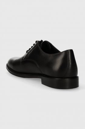 Aldo pantofi de piele HANFORDD barbati, culoarea negru