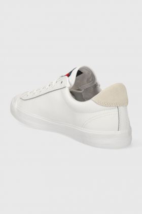 Tommy Jeans sneakers TJM VULCANIZED BUMPER culoarea alb, EM0EM01314