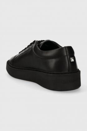 Karl Lagerfeld sneakers din piele FLINT culoarea negru, KL53320A