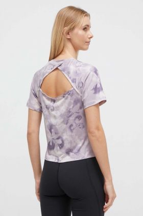 adidas Performance tricou de antrenament Flower culoarea violet IN6765