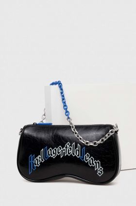 Karl Lagerfeld Jeans poseta culoarea negru