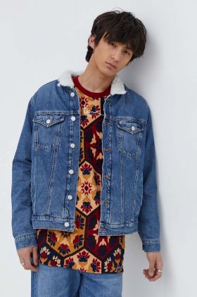 Tommy Jeans geacă din denim bărbați, de tranziție DM0DM18241