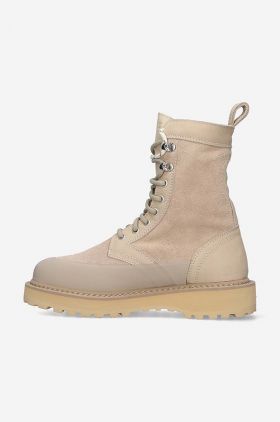 Diemme bocanci Altivole Due femei, culoarea bej, cu toc plat DI2207AT03-cream