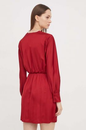 Abercrombie & Fitch rochie culoarea bordo, mini, evazati