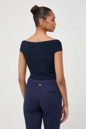 MICHAEL Michael Kors body femei, culoarea albastru marin