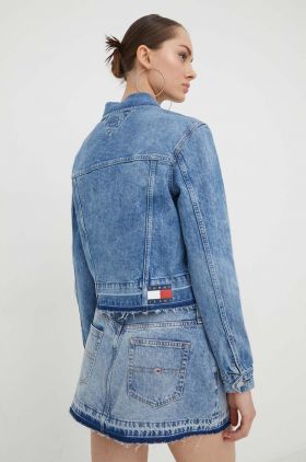 Tommy Jeans geacă din denim femei, de tranziție DW0DW16989