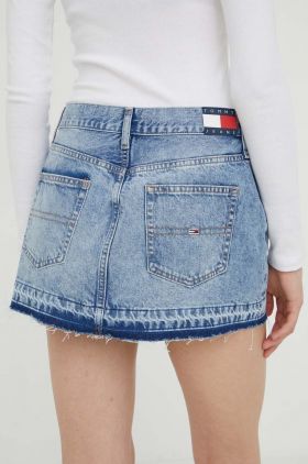 Tommy Jeans fustă din denim mini, creion DW0DW17048