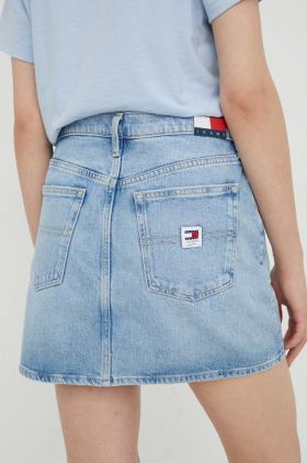 Tommy Jeans fustă din denim mini, creion DW0DW17219