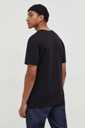 Iceberg tricou din bumbac barbati, culoarea negru, cu imprimeu