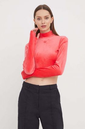 adidas Originals șapcă culoarea roșu, cu turtleneck IT7564