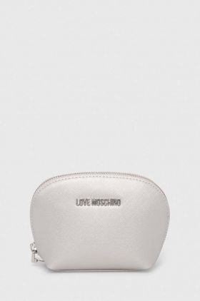 Love Moschino portfard culoarea argintiu