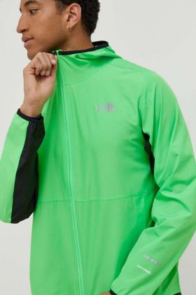 The North Face windbreaker culoarea verde, de tranzitie