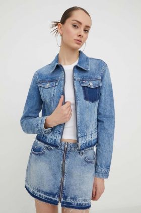 Tommy Jeans geacă din denim femei, de tranziție DW0DW16989