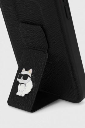 Karl Lagerfeld husă pentru telefon iPhone 15 / 14 / 13 6.1'' culoarea negru