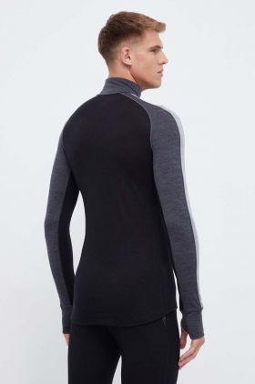 Icebreaker longsleeve funcțional Merino ZoneKit 200 culoarea negru
