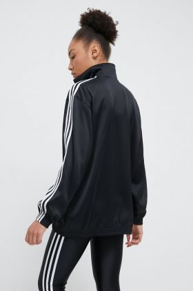 adidas Originals bluză femei, culoarea negru, cu imprimeu  IU2516