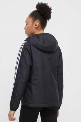 adidas geacă femei, culoarea negru, de tranziție IN3288