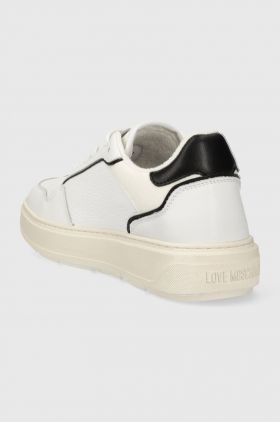 Love Moschino sneakers din piele culoarea alb JA15204G1IJC110A
