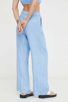 Alohas pantaloni din in drept, high waist