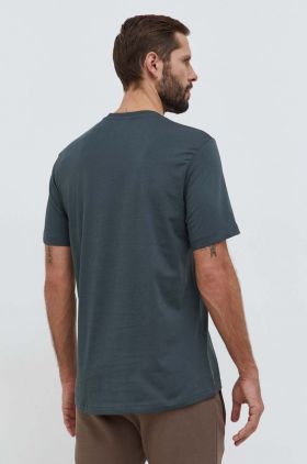 adidas tricou din bumbac bărbați, culoarea verde, uni IR9108