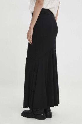 Answear Lab fusta culoarea negru, maxi, evazati