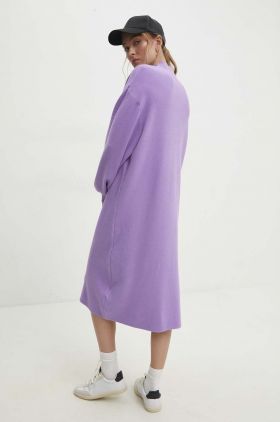 Answear Lab rochie culoarea violet, mini, oversize