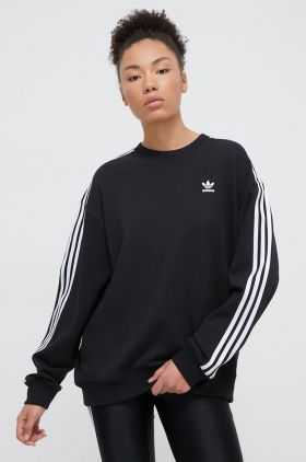 adidas Originals bluză femei, culoarea negru, cu imprimeu  IU2423