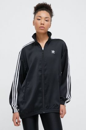 adidas Originals bluză femei, culoarea negru, cu imprimeu  IU2516