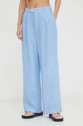 Alohas pantaloni din in drept, high waist