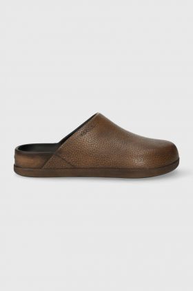 Crocs papuci Dylan Burnished Clog bărbați, culoarea maro 209517