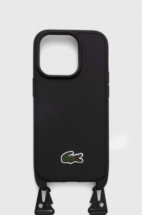 Lacoste husă pentru telefon iPhone 14 Pro 6.1" culoarea negru