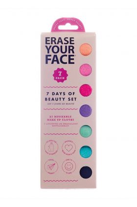 Erase Your Face set de 7 dischete demachiante Make Up Remover 7-pack