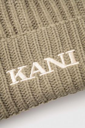 Karl Kani caciula culoarea verde, din tricot gros