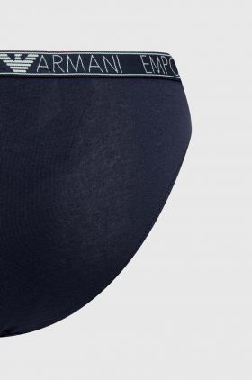 Emporio Armani Underwear chiloti 2-pack culoarea albastru marin