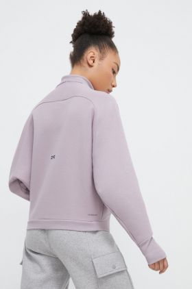 adidas bluză Z.N.E femei, culoarea violet, uni IS3899