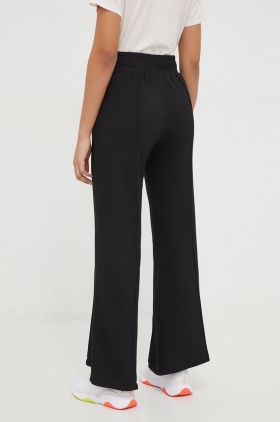 Dkny pantaloni de trening culoarea negru, neted