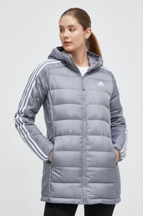 adidas geacă pentru femei, culoarea gri IK3232