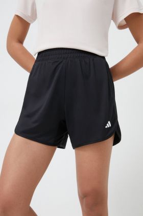 adidas Performance pantaloni scurți de antrenament Pacer culoarea negru, uni, high waist IQ2576