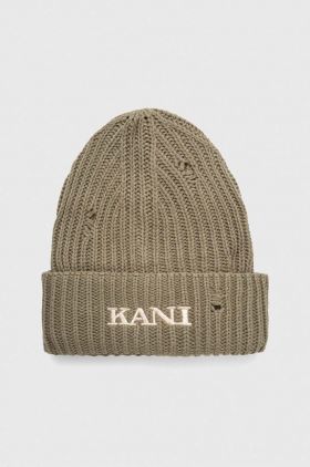 Karl Kani caciula culoarea verde, din tricot gros