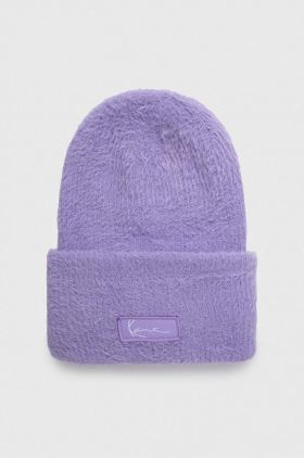 Karl Kani caciula culoarea violet, din tricot gros