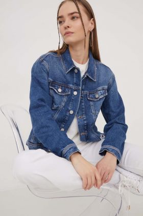 Tommy Jeans geacă din denim femei, de tranziție DW0DW16986