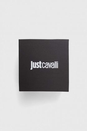 Just Cavalli curea de piele barbati, culoarea negru