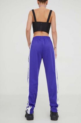 adidas Originals pantaloni de trening culoarea violet, cu imprimeu  IP0624