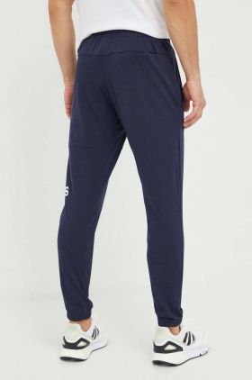adidas pantaloni de trening culoarea bleumarin, cu imprimeu IC9428