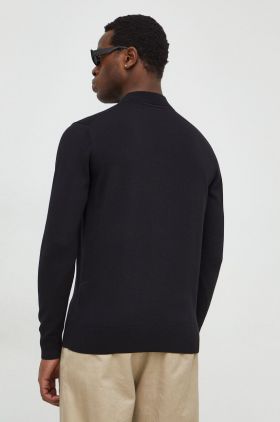 Karl Lagerfeld pulover bărbați, culoarea negru, light 541304.655089