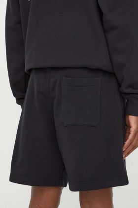 MSGM pantaloni scurți din bumbac culoarea negru 3640MB76.247000