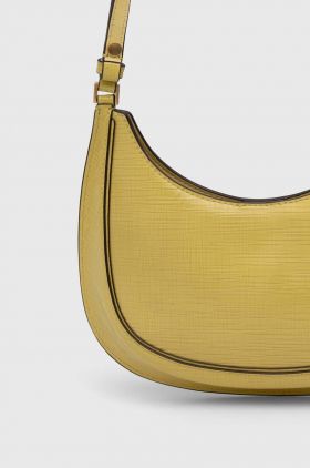 Tory Burch poseta de piele culoarea galben